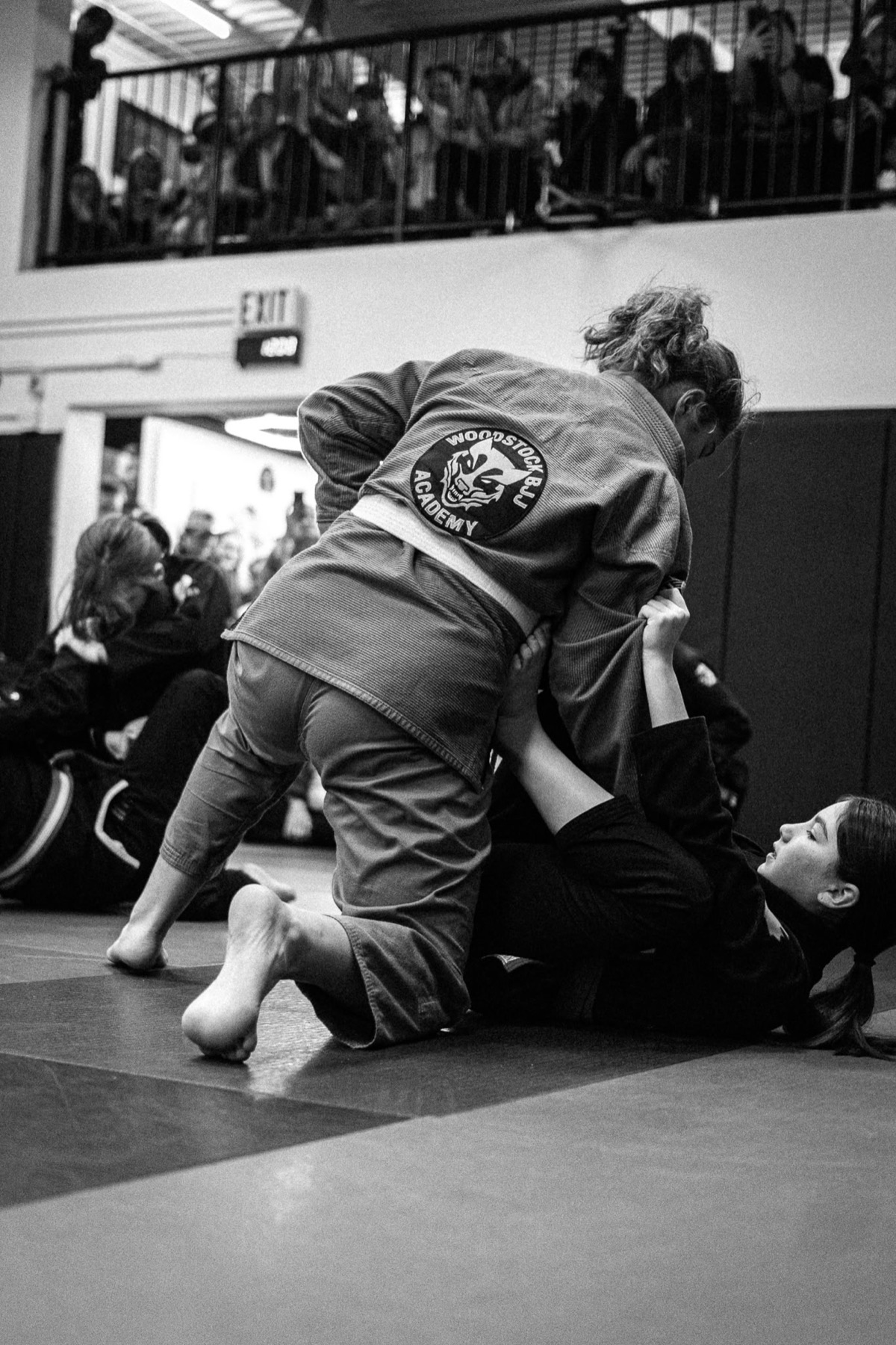 Live rolling at Woodstock BJJ Academy